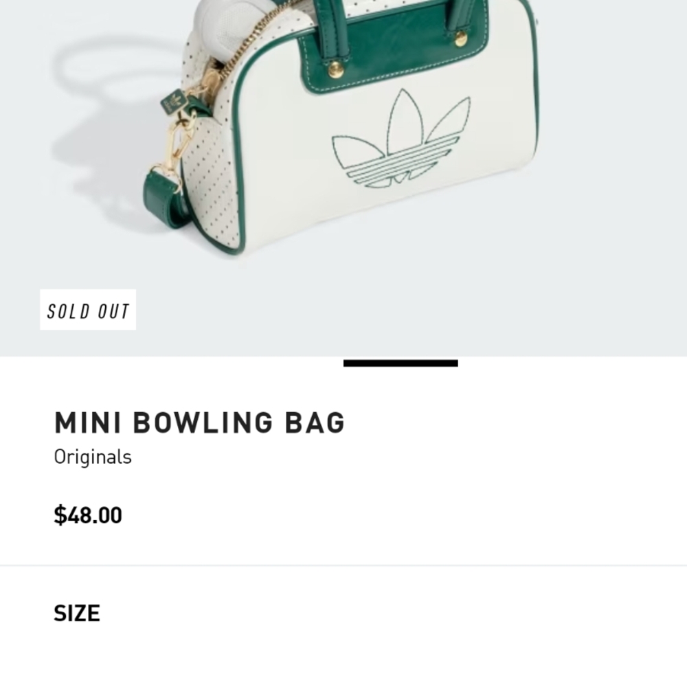 Adidas Mini Bowling Bag - Green and White - Picture 5 of 7